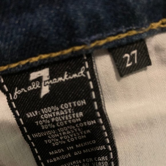 7 for all mankind denim shorts - Picture 3 of 3